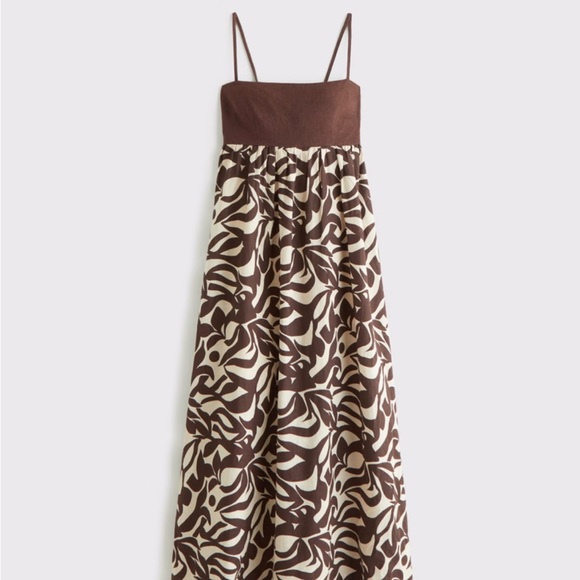 Abercrombie & Fitch Dresses & Skirts - Abercrombie & Fitch Brown and Cream Maxi Dress